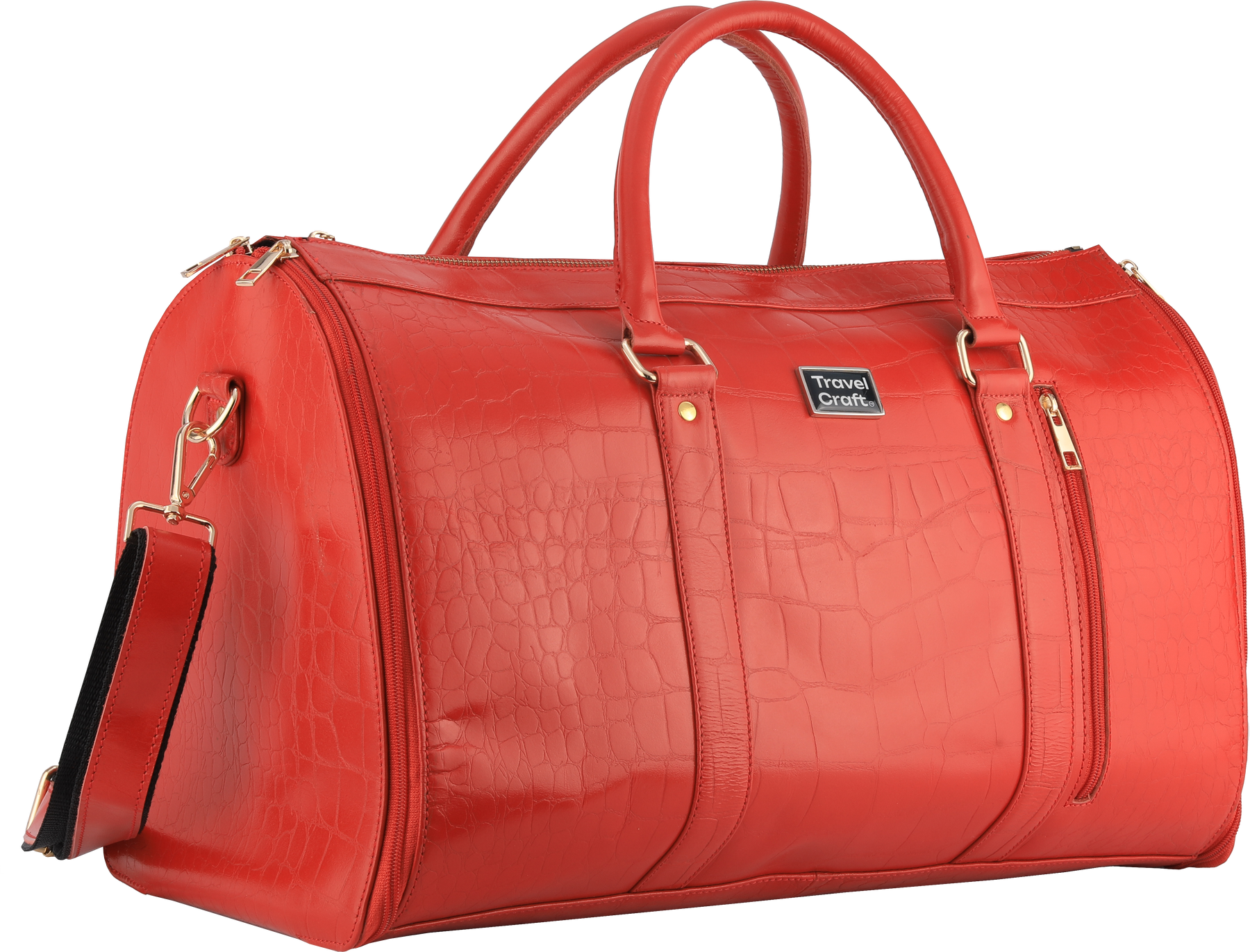 Women's Stylish Red  18" Garment Duffel Bag - Clothing & Essentials Carrier