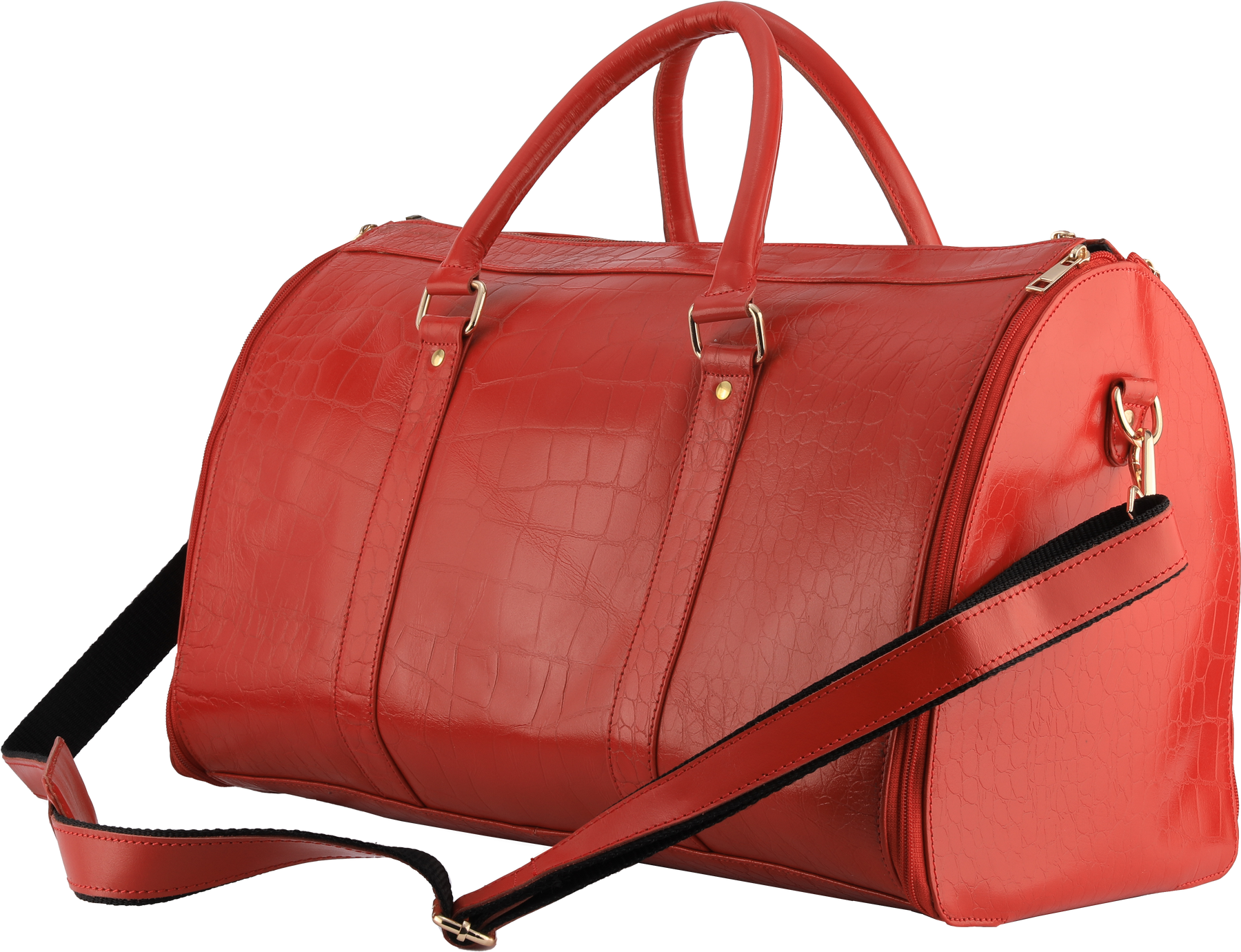 Women's Stylish Red  18" Garment Duffel Bag - Clothing & Essentials Carrier