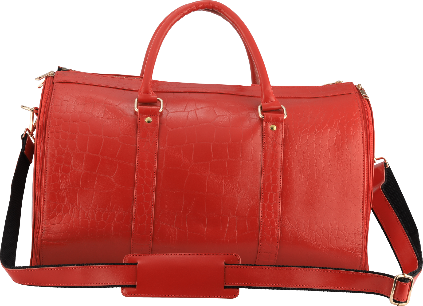 Women's Stylish Red  18" Garment Duffel Bag - Clothing & Essentials Carrier