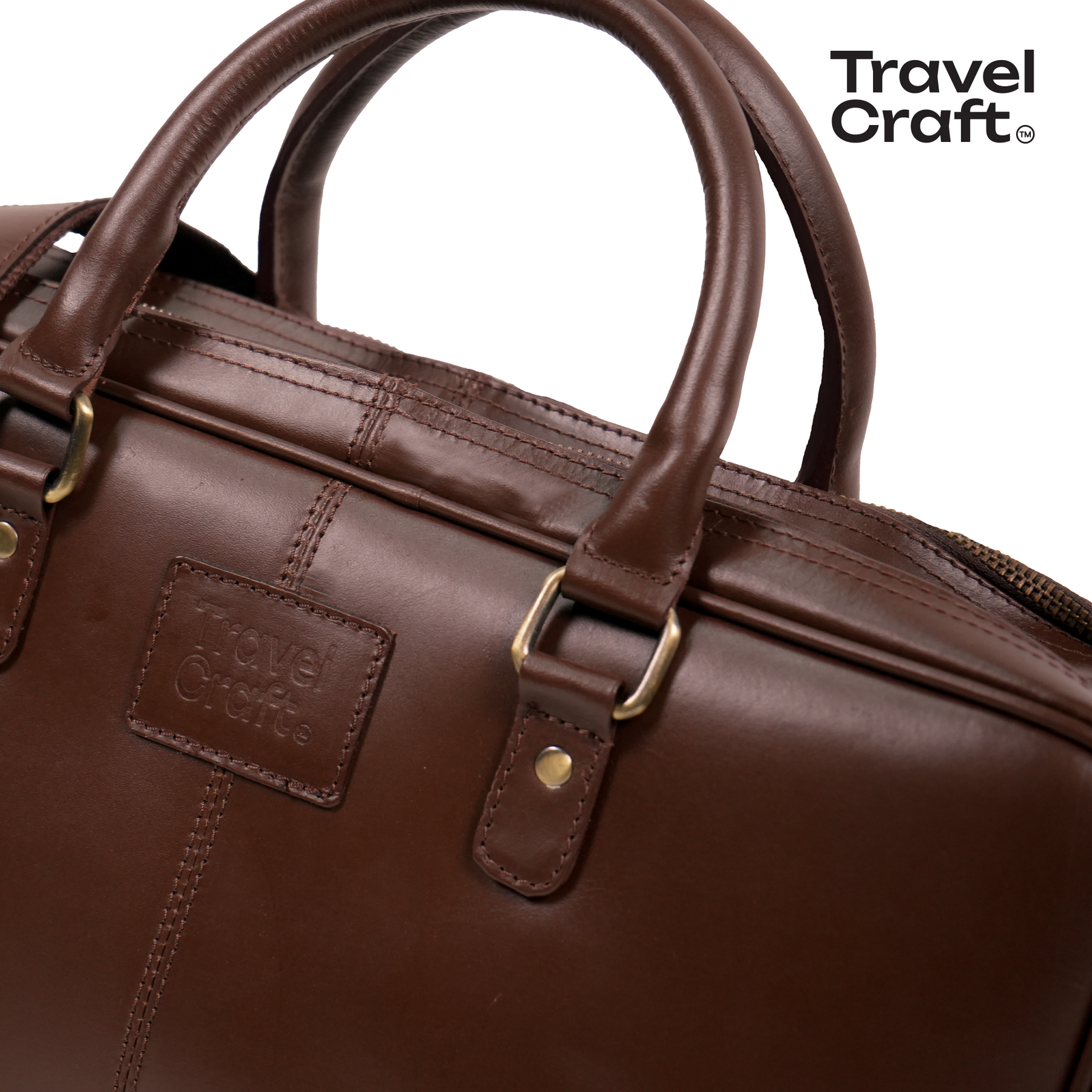 Premium 15" Leather Business Briefcase