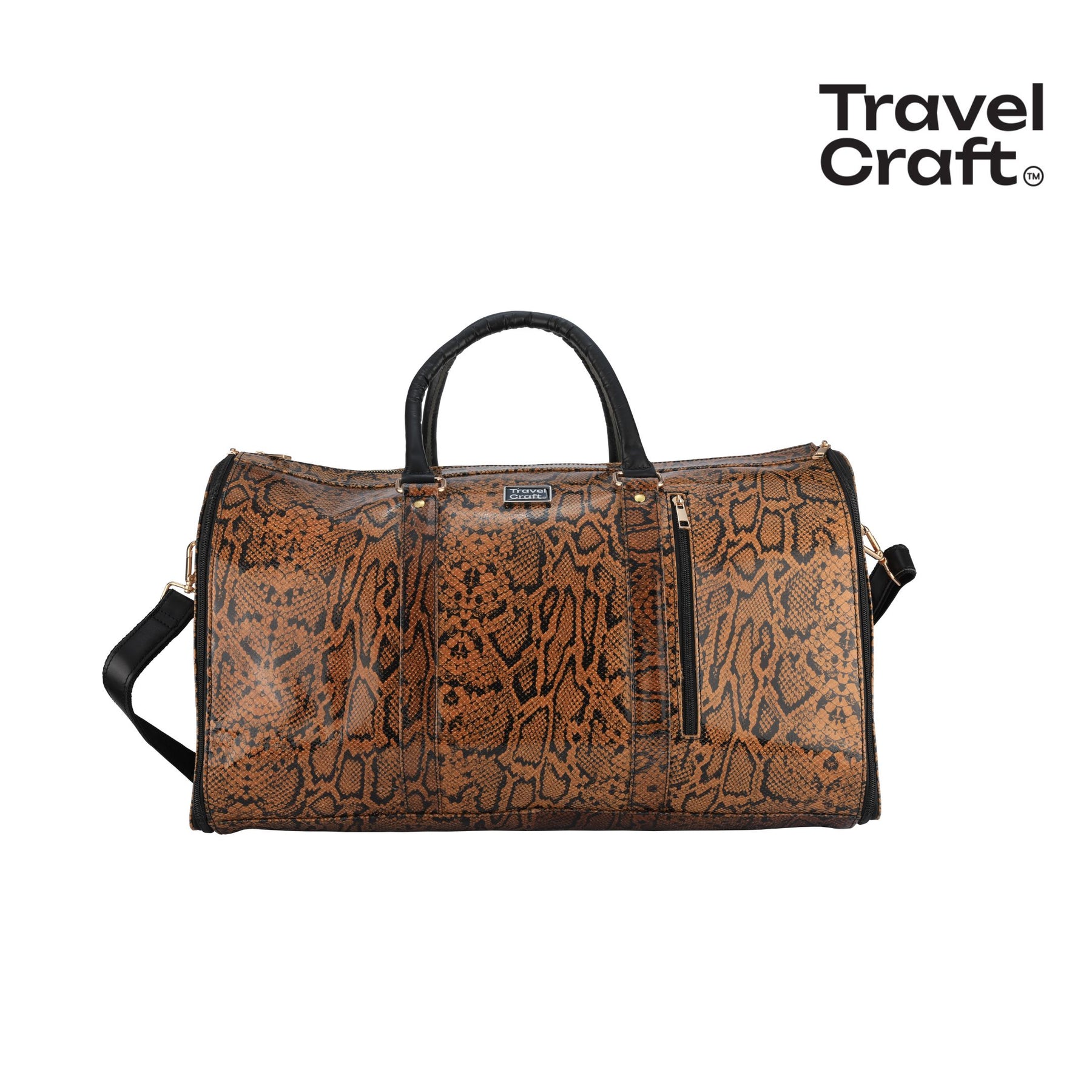 Women's Stylish Snake Skin 20" Garment Duffel Bag - Clothing & Essentials Carrier