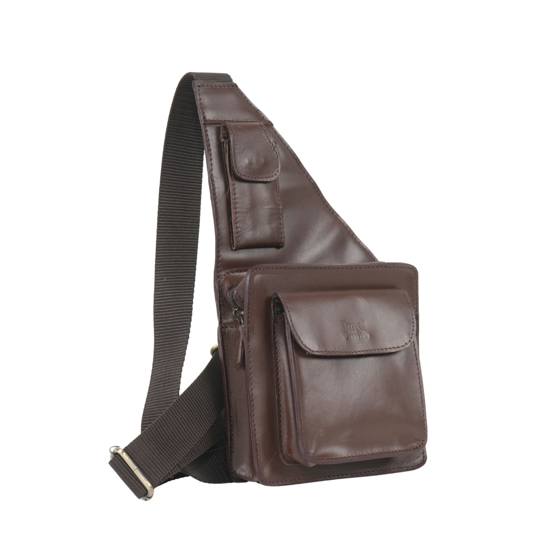 Genuine Leather Men's Retro Business Casual Shoulder Bag – Crossbody, Chest & Office Use