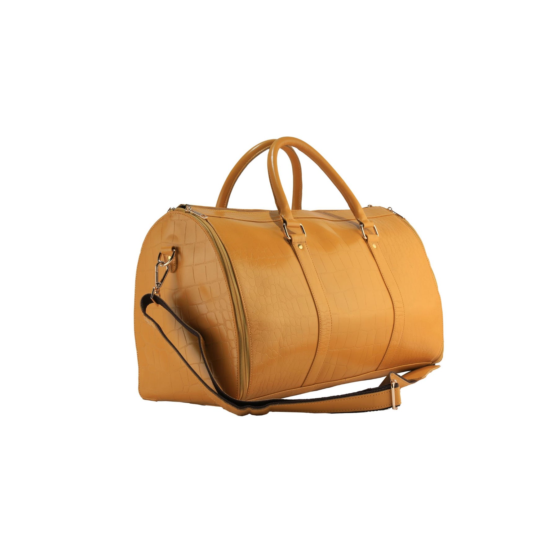 Women's Stylish Yellow 20" Garment Duffel Bag - Clothing & Essentials Carrier