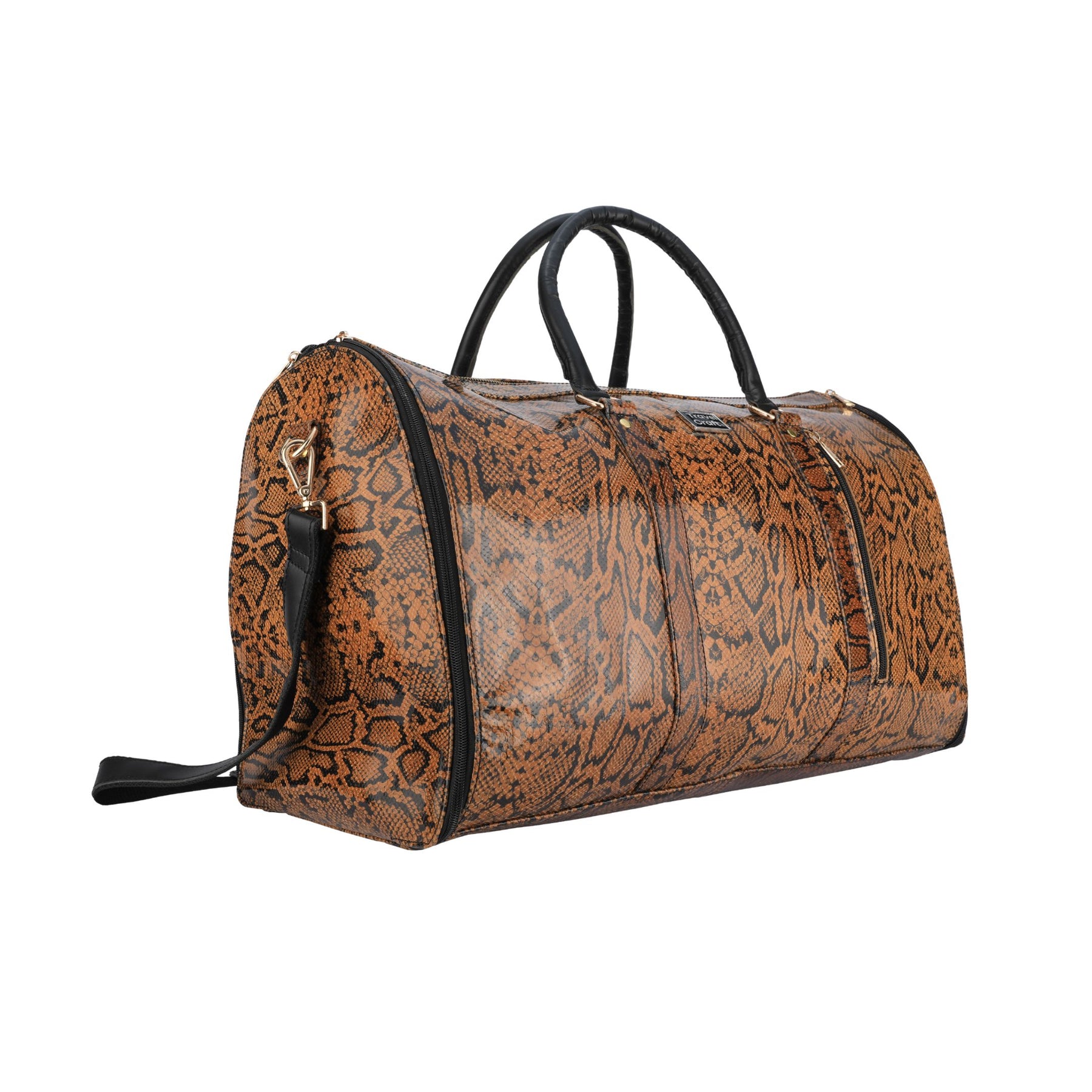 Women's Stylish Snake Skin 20" Garment Duffel Bag - Clothing & Essentials Carrier