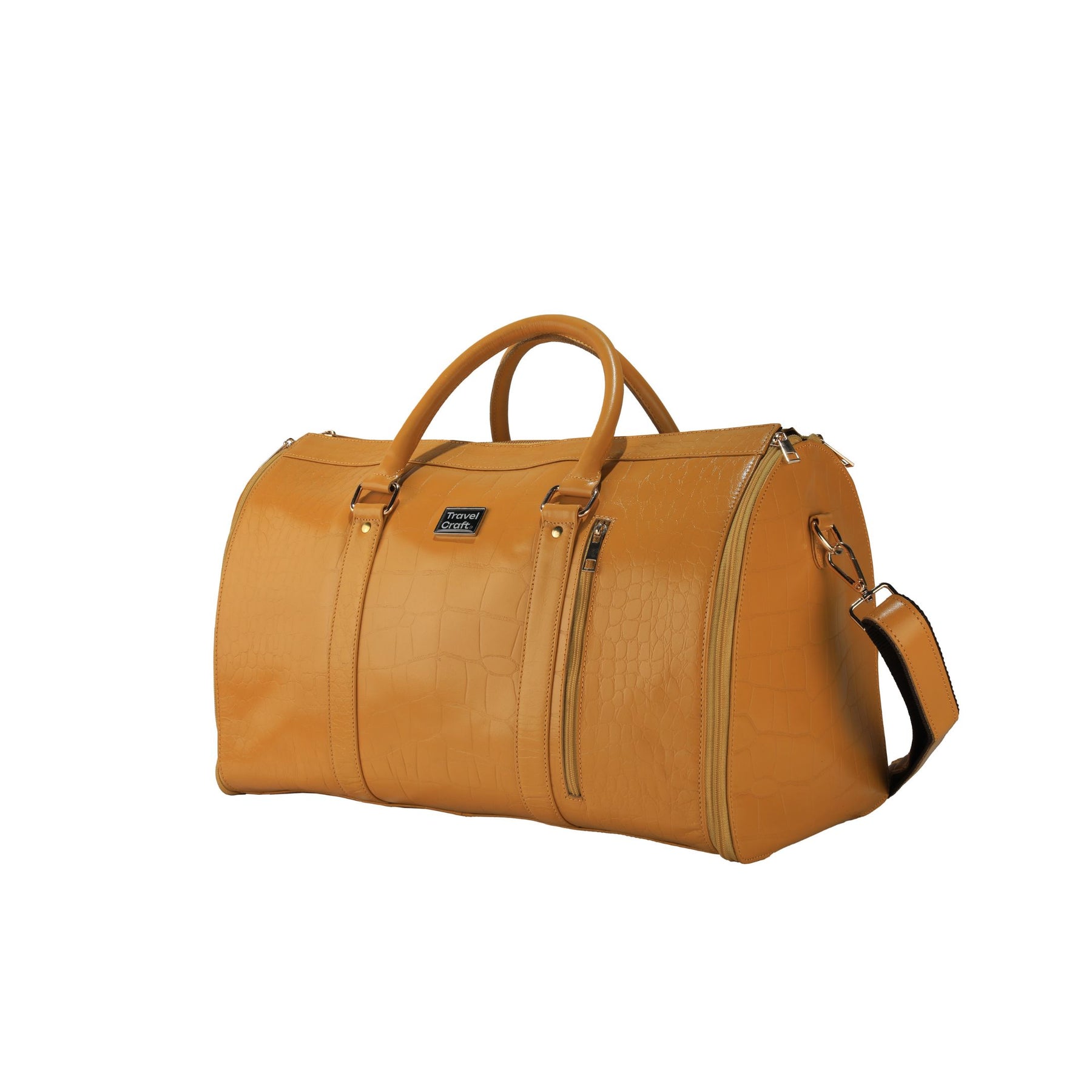 Women's Stylish Yellow 20" Garment Duffel Bag - Clothing & Essentials Carrier
