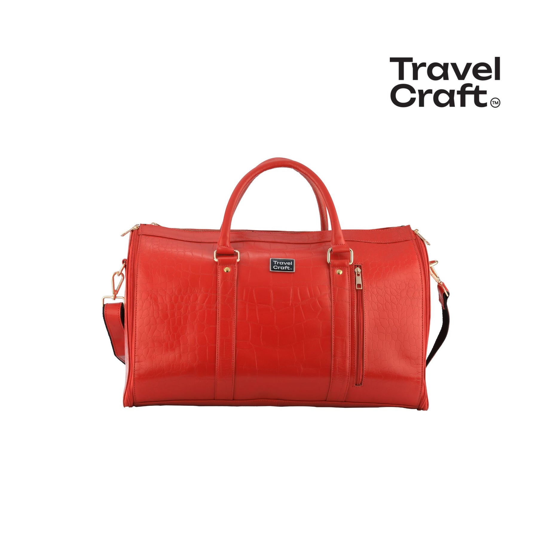 Women's Stylish Red  18" Garment Duffel Bag - Clothing & Essentials Carrier