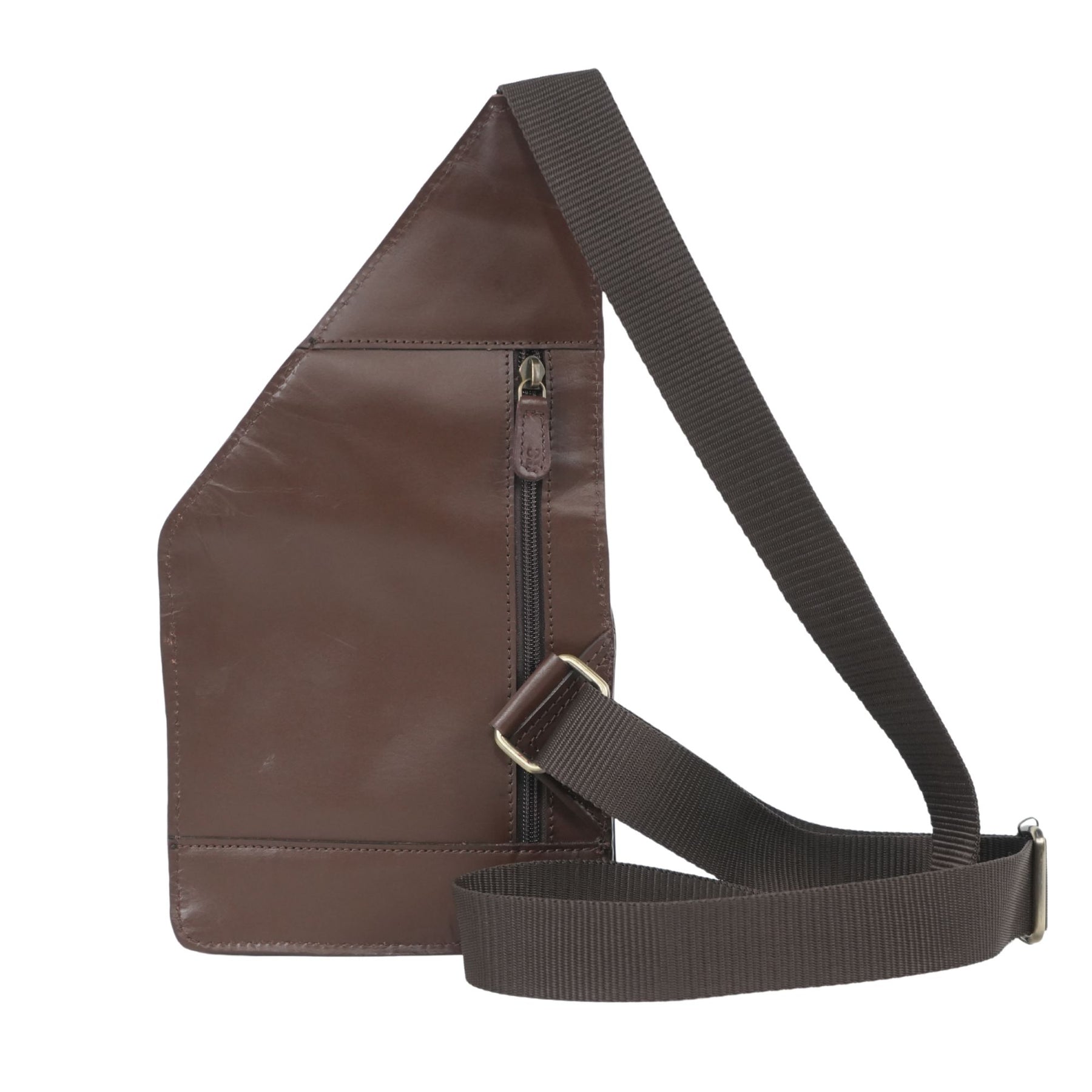 Genuine Leather Men's Retro Business Casual Shoulder Bag – Crossbody, Chest & Office Use