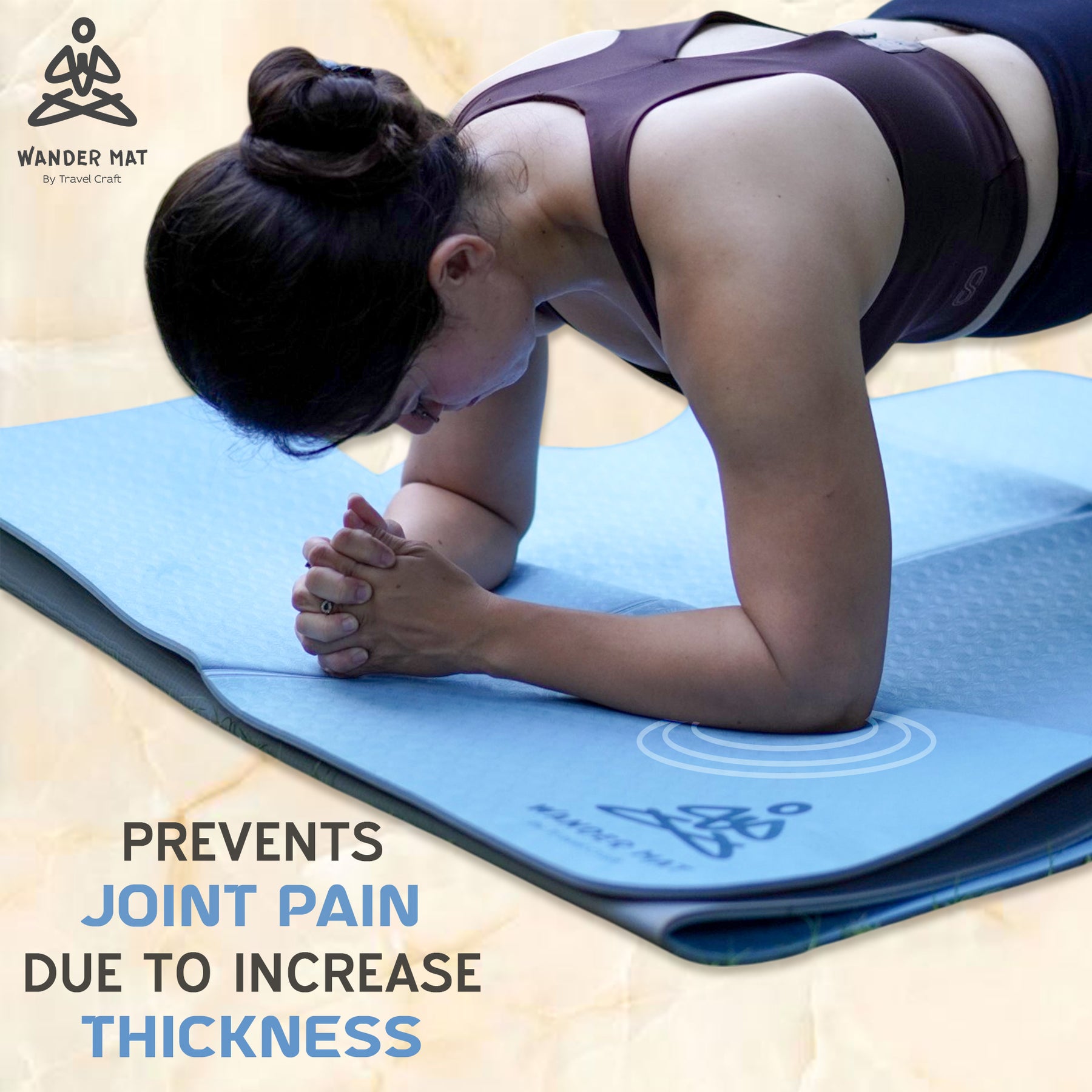 XXL Size 90cm Wide 6mm Thick Travel Craft TPE Foldable Yoga Mat