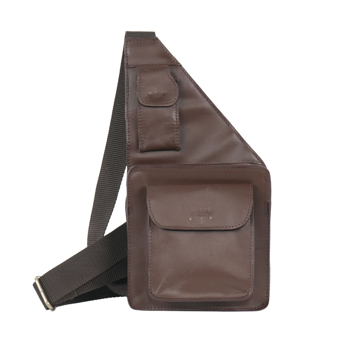 Genuine Leather Men's Retro Business Casual Shoulder Bag – Crossbody, Chest & Office Use