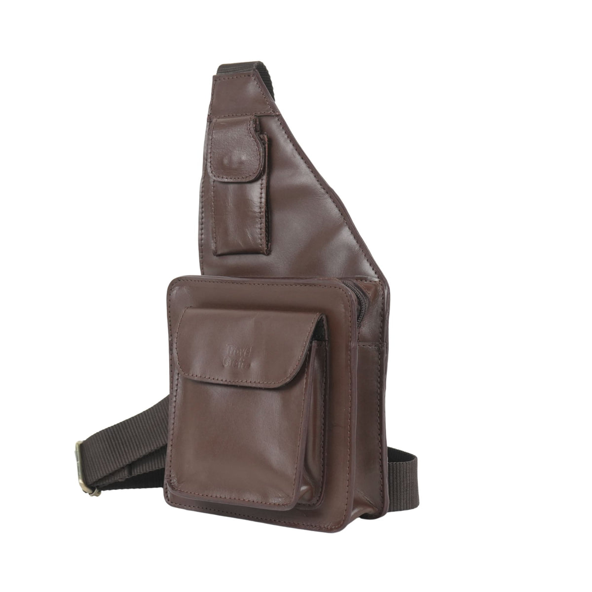 Genuine Leather Men's Retro Business Casual Shoulder Bag – Crossbody, Chest & Office Use